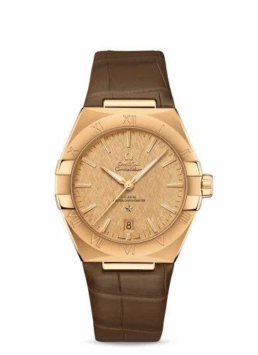 Omega Constellation Master Chronometer 39 Yellow Gold / Champagne / Alligator 131.53.39.20.08.001 (13153392008001)